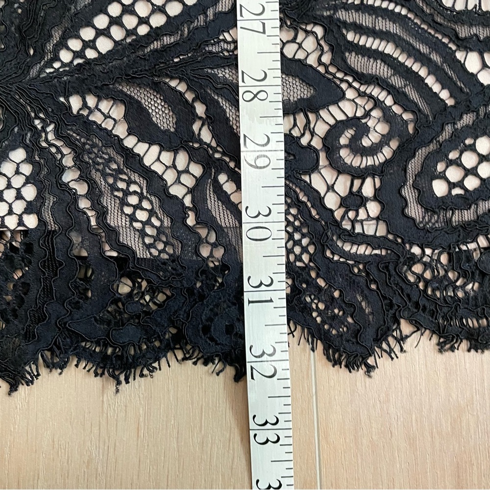 ARITZIA BABATON Henry Black Mini Sleeveless Cocktail Lace Dress - Picture 11 of 11